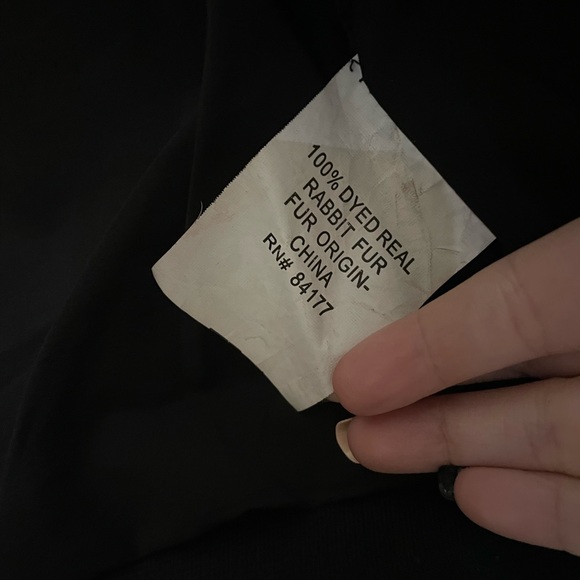 Diane Von Furstenberg Fur/Wool Bomber Jacket - Picture 3 of 5